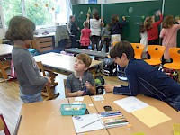 Bergland Kindergarten zu Besuch in der 2A