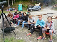 Waldtag der 4. Klassen mit dem Pinzgauer Jägerball Team