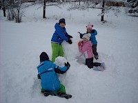 Wintergaudi bei den Vorschulkindern