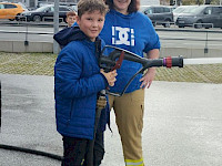 Die 4. Klassen zu Besuch bei der Feuerwehr Saalfelden