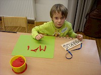 Stationenbetrieb in der Vorschulklasse